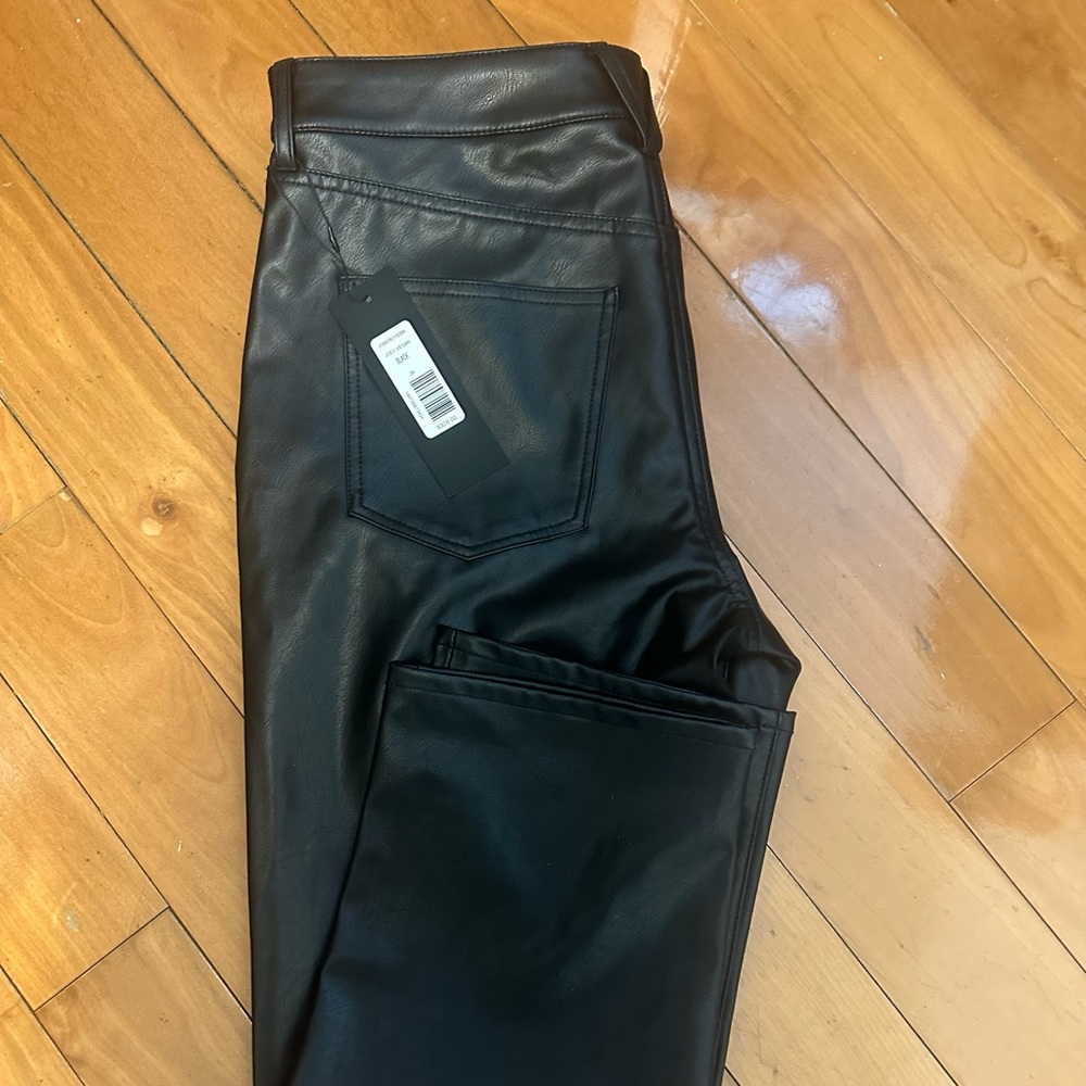 Veronica beard black vegan leather pants size 29